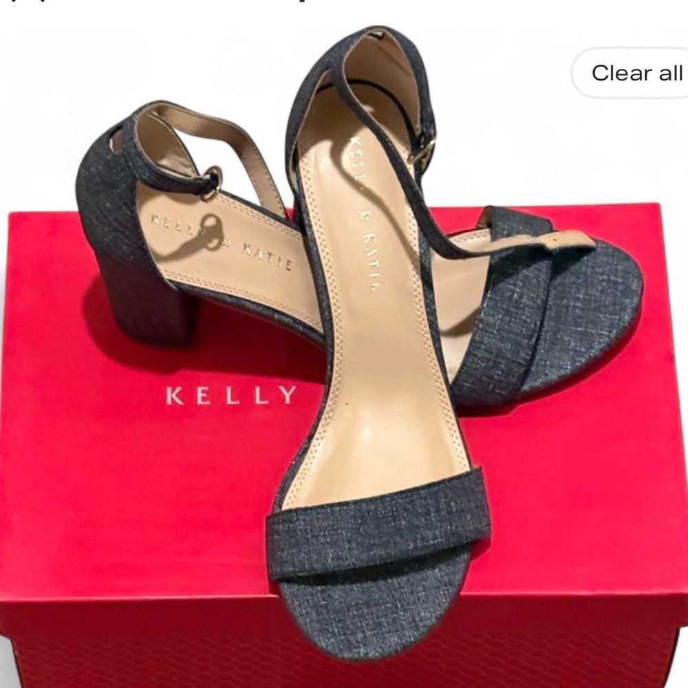 Kelly & Katie Denim Blue Heels